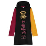 Harry Potter Sweat Capuche Fille Oversize, Pull Fille, Robe Sweat Fille Ado (Noir Multi, 9-10 Ans)