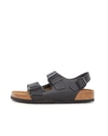 Birkenstock Milano Natural Leather (Narrow) - Black