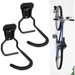 Lot de 2 crochets de vélo verticaux , porte-vélos, support de rangement robuste pour la maison, porte-vélos mural, porte-vélos de garage