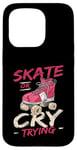 Coque pour iPhone 15 Pro Design de roller pour homme et femme Roller Derby