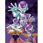 Dragon Ball - Impression En Verre - Frieza Forms - 30x40 Cm