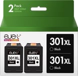 301Xl Remanufacturées Cartouches D'Encre Remplacement Pour Hp 301 Xl (Noir, 2-Pack) Pour Envy 4500 5530 4507 Deskjet 1000 1050 1510 1512 2540 2050 2050A 2510 3050 Offic 2620 2622 4630 4632