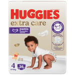 Couches Culottes Pants Extra Care 9 - 14 Kg Taille 4 Huggies - Le Paquet De 26 Culottes