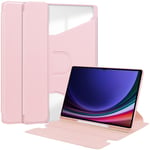 Samsung Galaxy Tab S10 Ultra fodral med roterbart stativ - Rosa