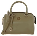 DKNY Light Brown Bag Top Zip Medium Satchel Top Handle Handbag Leather RRP £300