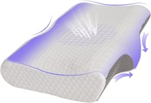 Good Nite Cervical Contour Memory Foam Pillow for Neck and Shoulder Pain Groove