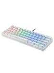 Motospeed Mechanical gaming keyboard CK61 RGB (white) - Pelinäppäimistö - Valkoinen