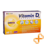 ABC VIT Vitamin D3 100µg 4000IU 60 Capsules Muscle Joints Bones Teeth Support