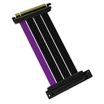 Cooler Master Câble élévateur PCIe 4.0 x16-200mm, noir/violet, connecteurs PCIe X 16, fiche vers PCIe X16 jack 90°