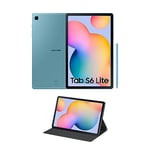 SAMSUNG Galaxy Tab S6 Lite avec étui 64 Go de Stockage – Tablette de 10,4", processeur Qualcomm Snapdragon 720G, WiFi, Android 12, Couleur Bleue (Version espagnole)