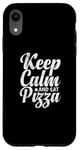 iPhone XR Keep Calm and eat Pizza Italian Case