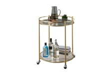 Drinkvagn Krystalyn 57x57 cm - Guld & barvagn Wohnling