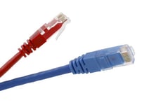 Cat5e Cross Over - 5m Red RJ45 Ethernet Cable Patch Leads - ce