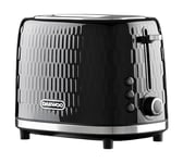 Daewoo Hive Collection, 2 Slice Toaster, Easy Cleaning, Safety Features, Cord Storage, High Lift Lever, Browning Controls, Defrost, Reheat, Cancel Functions, Part Of A Collection, Black