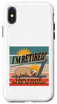 iPhone X/XS Sloth treadmill relaxed eyes closed humorous retirement lazy Case