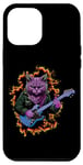 Coque pour iPhone 13 Pro Max Chat jouant de la guitare mignon Kawaii Cat Guitarist Rock Band