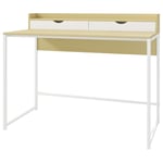 Rootz Modern Desk With Shelf - Workspace Table - Office Desk - Organiserad lagring - 106L x 50W x 89H cm