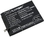 Kompatibelt med Huawei SLA-L22, 3,82V, 2900mAh