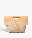 The Case Factory Classy Bag Jute Leather Vegetable Tanned Natural Beige