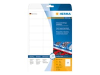 HERMA Special - Étiquettes mates autocollantes permanentes pour films - blanc - 66 x 33.8 mm 600 étiquette(s) ( 25 feuille(s) x 24 )