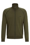 BOSS Mens Mix&Match Jacket Z Stretch-cotton regular-fit jacket with embroidered logo