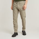 G Star Raw Mens G-Star RAW Cargo Regular Tapered Pants - Beige Cotton - Size 32W/34L