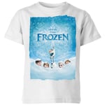 Disney Frozen Snow Poster Kids' T-Shirt - White - 9-10 Years