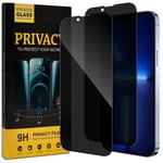 2x Anti Spy Privacy Screen Protector for iPhone 13 Pro Max Display Privacy Glass