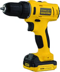 Stanley Fatmax Perceuse Visseuse À Impact Sans Fil Lithium Ion 10.8V Moteur Mabuchi Vitesse Variable Mandrin Une Main Poignée Ergonomique Et Caoutchoutée Légère Et Polyvalente Fmc011S2-Qw