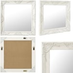 Miroir mural style baroque 60x60 cm Blanc - miroir mural - miroirs muraux - Home & Living - Blanc