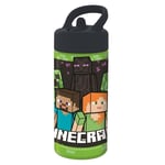 Stor - Sipper Water Bottle (410ml)  - Minecraft (088808718-40401)