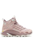 Merrell Women's Moab Speed 2 Mid Gore-Tex Hiking Boots - Adobe Rose, Pink, Size 3.5, Women