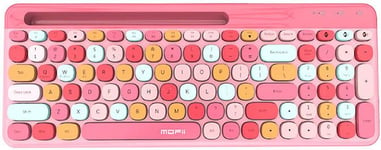 Mofii 888BT trådløst tastatur (amerikansk layout) - Rosa