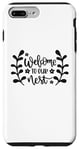 Coque pour iPhone 7 Plus/8 Plus Bienvenue dans notre nid familial Love Home Sweet Home pendaison de crémaillère