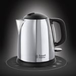 Bouilloire Compacte - RUSSELL HOBBS - Victory - 1 L - 2200W - Économie d’énergie - Ébullition rapide - Indicateur lumineux