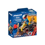 Playmobil 71039 Pilote et Quad - Stuntshow - Les quads - Tout Terrain Univers des Sports mécaniques - Les cascadeurs - Jouet de Course - Dès 4 Ans