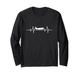 Plane & Heartbeat Design - Aviation Passion Aircraft Long Sleeve T-Shirt