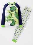 Disney Pixar Toy Story Rex Raglan Pyjamas, Navy, Size Age: 2-3 Years