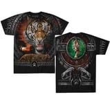 Tribal Tiger Exotic Wildlife Cats Fantasy Jungle Forest Nature T Shirt 31192