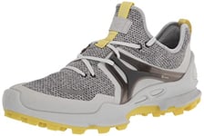 ECCO Men's Biom C Knit Trail Running Shoe, Concrete/Titanium, 11-11.5 US
