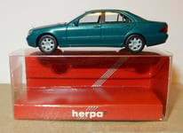 MICRO HERPA #022698 HO 1/87 MERCEDES-BENZ S-KLASSE VERT METAL IN BOX