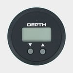 Veethree Digital djupmätare Black Premier Depth Gauge, Ø52 mm, 12 V, 200 kHz, silver/vit, 0 - 60 meter + givare