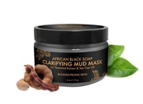 Shea Moisture African Black Soap Clarifying Mud Mask With Tea Tree Oil 4oz