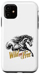 iPhone 11 Wild and Free Vintage Typography for Horse Lovers Case