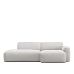 NO GA - Brick 2-Seater Chaise Lounge Open End Left - Ascot White - Sohvat - NO GA Studio - Valkoinen