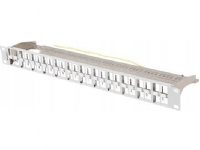 LANBERG Patch Panel Blank 48 Port 1U 19inch FTP For Keystone Modules Grey