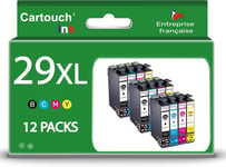 29XL-12 Cartouches d'encre Compatibles pour Epson 29 ou 29XL Fraise-pour Cartouche Epson 29 XL-pour Epson XP 245 ou