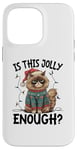 Coque pour iPhone 14 Pro Max Is This Jolly Enough Grumpy Santa Cat Pun Pun Noël