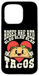 iPhone 15 Pro Funny Valentines Day Roses Are Red Blah Taco Lover Foodie Case