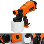 Pistolet pulvérisateur peinture électrique 500W couleur vernis buse démontable mur 3 modes de pulvérisation 800 ml/min 0,2-0,3 bar